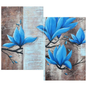 OBRAZ DRUKOWANY  Błękitna magnolia 80x70