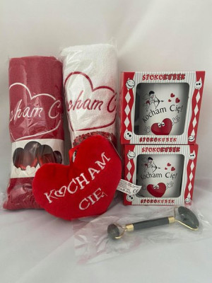 Zestaw prezent na urodziny Kocham Cię