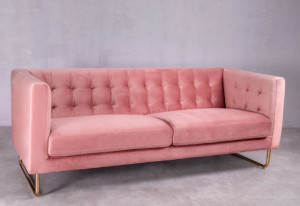 Sofa Trzyosobowa Meno Różowa