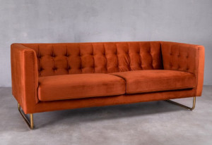 Sofa Trzyosobowa Meno Pomarańczowa
