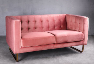 Sofa Dwuosobwa Meno Różowa
