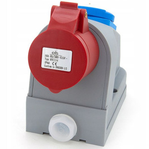 Gniazdo Siłowe Stałe Kombi 16a + 230v Ip44 16/4