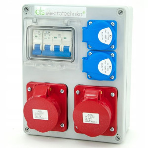 Rozdzielnica Rozdzielnia Budowlana 2*32a/4 2*230v