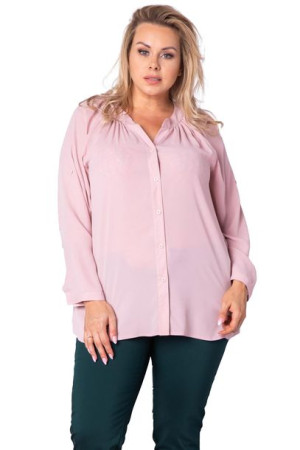 Bluzka CELIA koszul puder róż 46 PLUS SIZE
