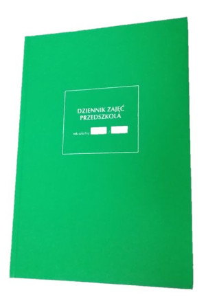 Dziennik lekcyjny zajęć przedszkola  A4 jasnozielony