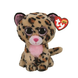Maskotka TY BEANIE BOOS LIVVIE brązowo/różowy leopard 24cm 36490