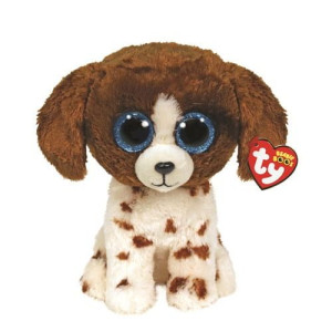 Maskotka TY BEANIE BOOS Pies Muddles brązowo-biały 24cm 36487