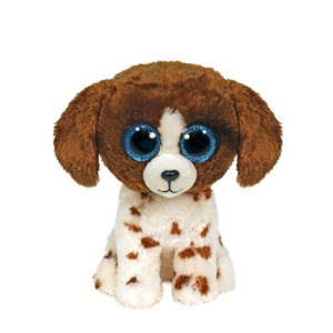 Maskotki TY BEANIE BOOS MUDDLES - brązowo - biały pies 15cm 36249