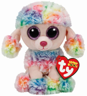 TY BEANIE BOOS POOFIE - wielobarwny pudel 15cm