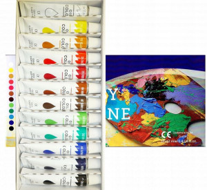 Farby Olejne Zestaw Farba Olejna 12 Szt X 12 Ml