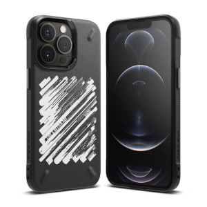 Ringke Onyx Design wytrzymałe etui pokrowiec iPhone 13 Pro czarny (Paint) (