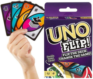 Uno Flip Gra Karciana Dwustronne Karty Mattel