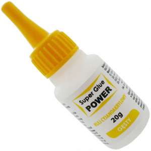 DUŻY Super Glue KLEJ CA Cyjanoakrylowy GĘSTY 20g
