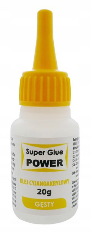DUŻY Super Glue KLEJ CA Cyjanoakrylowy GĘSTY 20g