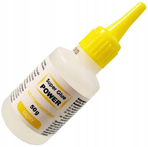 Super Glue DUŻY KLEJ POWER Cyjanoakryl GĘSTY 50g