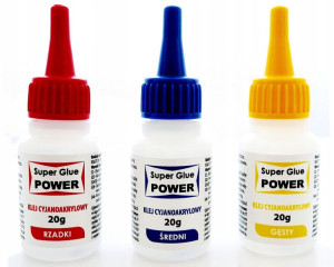 Cyjanoakryl Klej Super Glue 60g Rzadki Średni Gęst