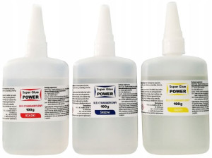 Super Glue Klej Cyjanoakryl 300g Rzadki Śred Gęsty