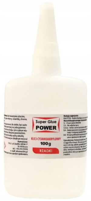 Super Glue Cyjanoakrylowy KLEJ DUŻY CA RZADKI 100g