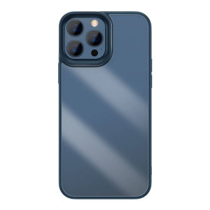 Baseus Crystal Phone Case pancerne etui do iPhone 13 Pro Max z żelową ramką