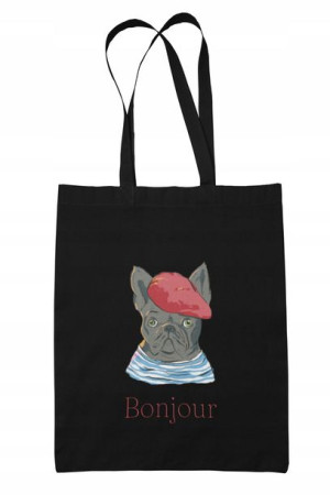 ECO Torba bawełniana Shopper Pies Buldog Francuski