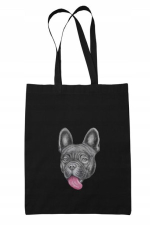 ECO Torba bawełniana Shopper Pies Buldog Francuski