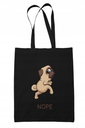 Ekologiczna ECO Torba bawełniana Shopper Pies Mops