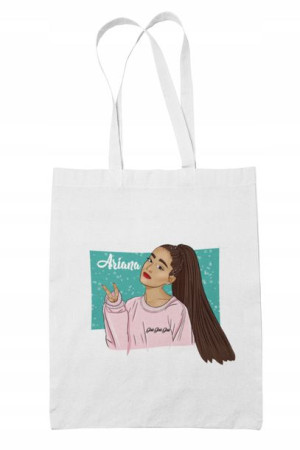 Torba Bawełniana Biała Ariana Grande, Eco