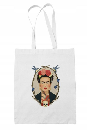 Torba Bawełniana Biała Frida Kahlo, Sztuka, Eco