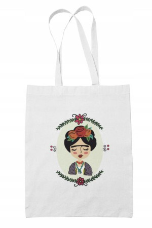 Torba Bawełniana Biała Frida Kahlo, Sztuka, Eco