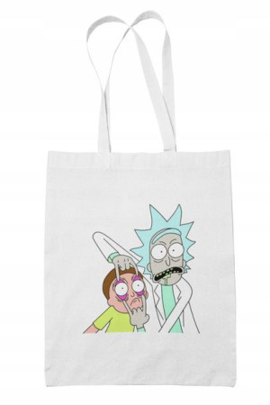 Torba Bawełniana Biała Rick And Morty