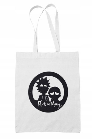 Torba Bawełniana Biała Rick And Morty