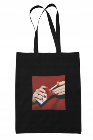 Torba Bawełniana Czarna Marlboro Aesthetic