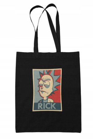 Torba Bawełniana Czarna Rick And Morty