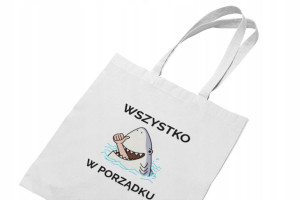 Torba Wszyskko W Porządku Zabawny Gadżet Mem Rekin