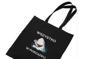 Torba Wszyskko W Porządku Zabawny Gadżet Mem Rekin