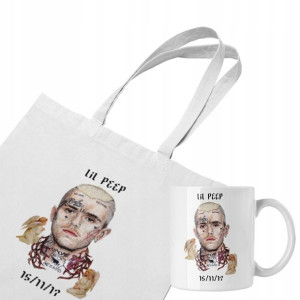 Zestaw Eco Torba Lil Peep + Kubek Fana Prezent