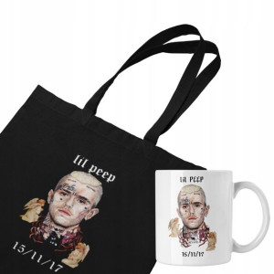 Zestaw Eco Torba Lil Peep + Kubek Fana Prezent