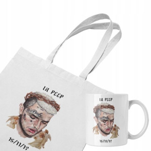 Zestaw Eco Torba Lil Peep + Kubek Fana Prezent