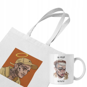 Zestaw Eco Torba Lil Peep + Kubek Fana Prezent
