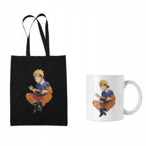 Zestaw Torba + Kubek Anime Naruto Czaran