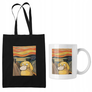 Zestaw Torba Pokemon + Kubek Pikachu Prezent Fana
