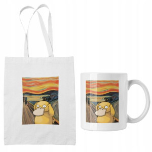 Zestaw Torba Pokemon + Kubek Pikachu Prezent Fana