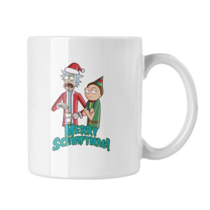 Kubek Świąteczny Merry Christmas Rick and Morty