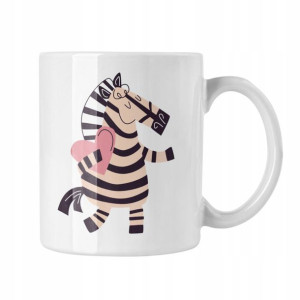 Love Kubek Zebra, Kubek z Serdcem, Kubek Kocham