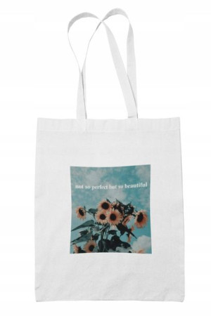 TORBA Shopper Kwiaty Aesthetic