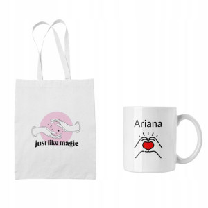 Zestaw Torba + Kubek Ariana Grande
