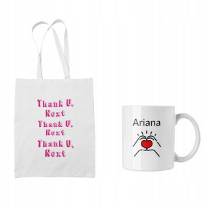 Zestaw Torba + Kubek Ariana Grande