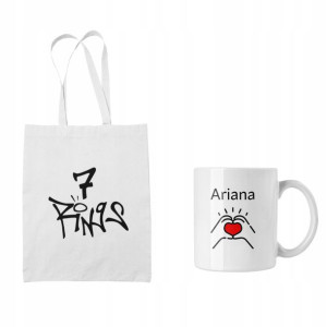 Zestaw Torba + Kubek Ariana Grande
