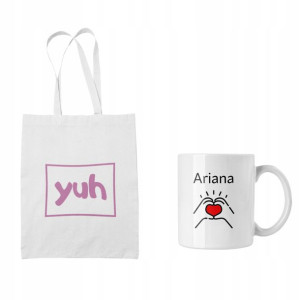 Zestaw Torba + Kubek Ariana Grande