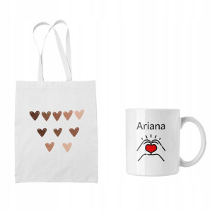 Zestaw Torba + Kubek Ariana Grande